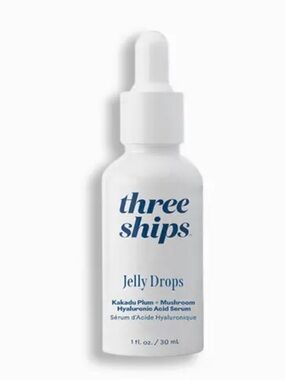 THREE SHIPS Jelly Drops™ Kakadu Plum + Mushroom Hyaluronic Acid Serum 30ml NEW